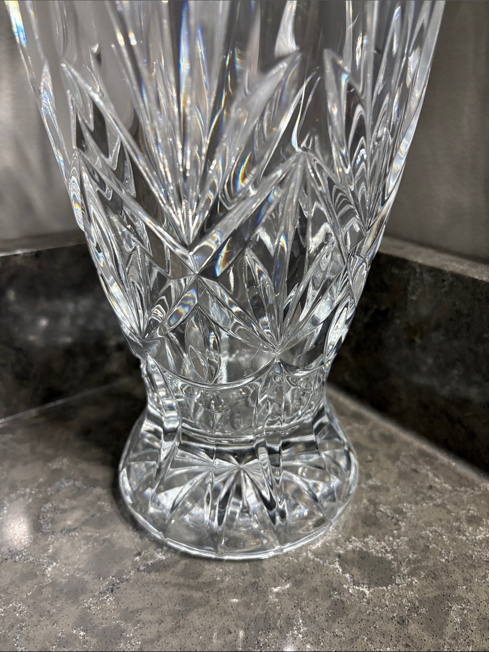 TRADITION Crystal d'Arques Clear Glass Vase - Clear. 11 3/4 Inch by 5 1/2 inch - Picture 6 of 11